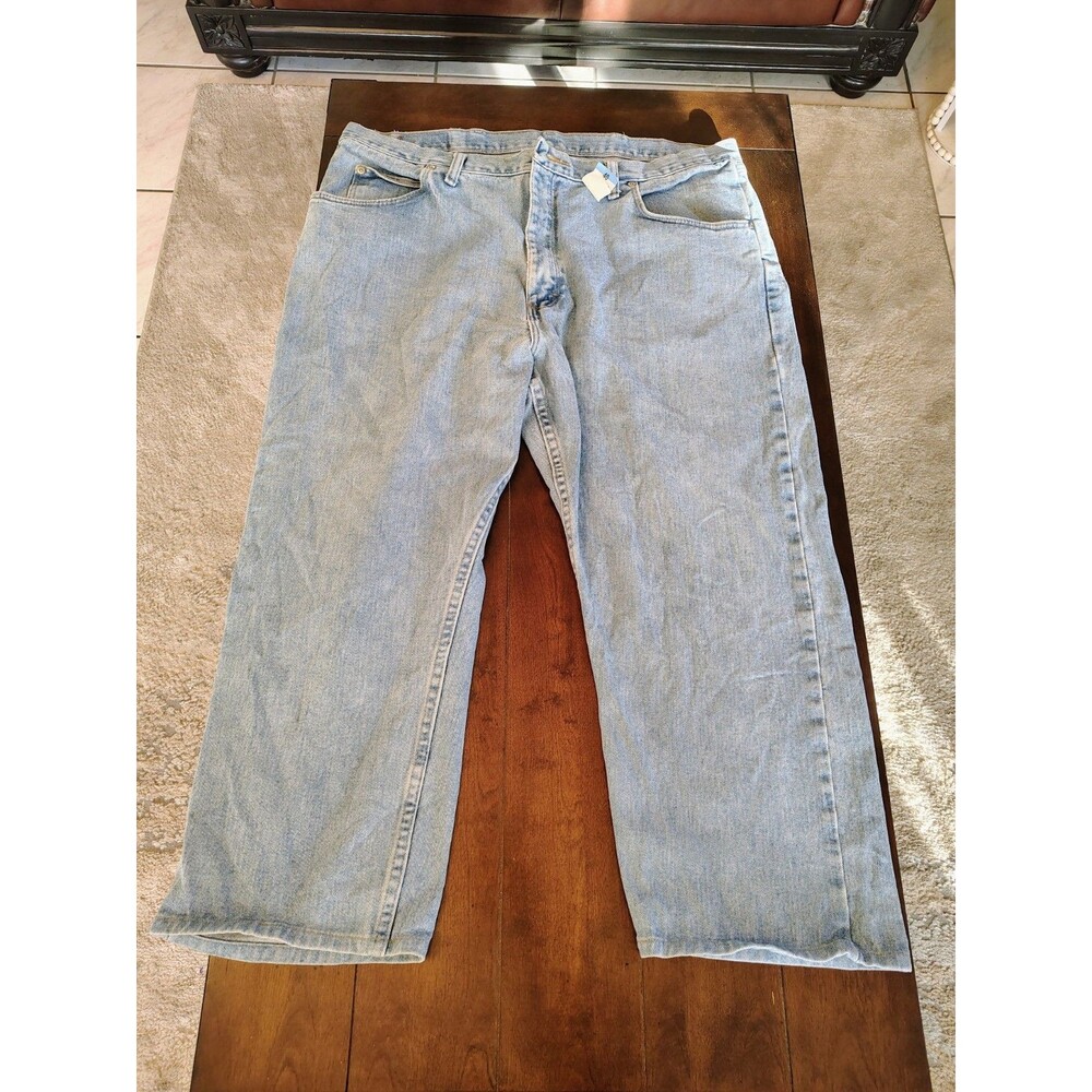wrangler five star premium‎ jeans mens Denim Relaxed Fit Stone Beach 40X30